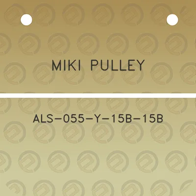 miki-pulley-als-055-y-15b-15b