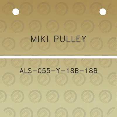 miki-pulley-als-055-y-18b-18b