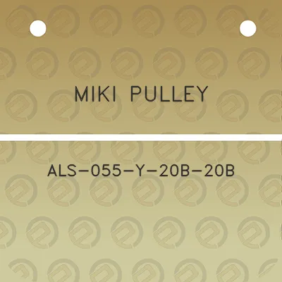 miki-pulley-als-055-y-20b-20b