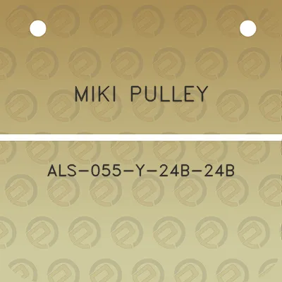 miki-pulley-als-055-y-24b-24b