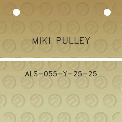 miki-pulley-als-055-y-25-25