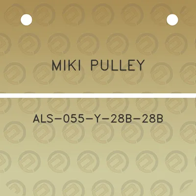 miki-pulley-als-055-y-28b-28b