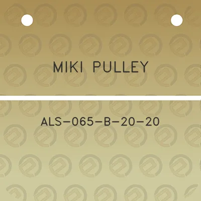 miki-pulley-als-065-b-20-20