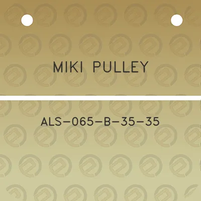 miki-pulley-als-065-b-35-35