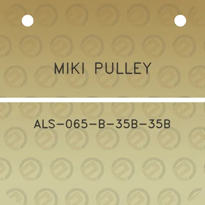 miki-pulley-als-065-b-35b-35b