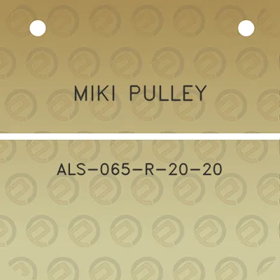 miki-pulley-als-065-r-20-20