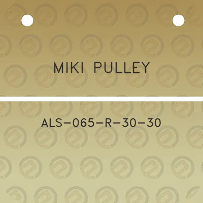 miki-pulley-als-065-r-30-30