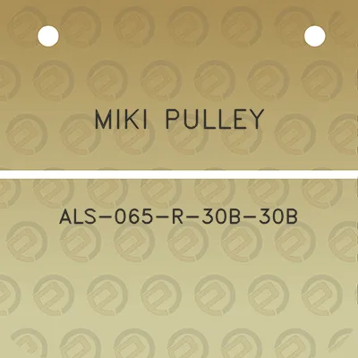 miki-pulley-als-065-r-30b-30b