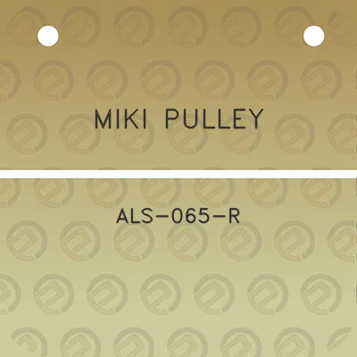 miki-pulley-als-065-r