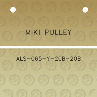 miki-pulley-als-065-y-20b-20b