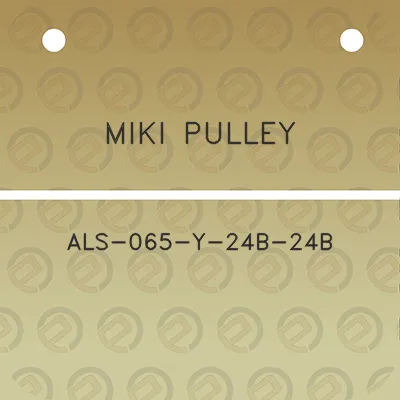 miki-pulley-als-065-y-24b-24b