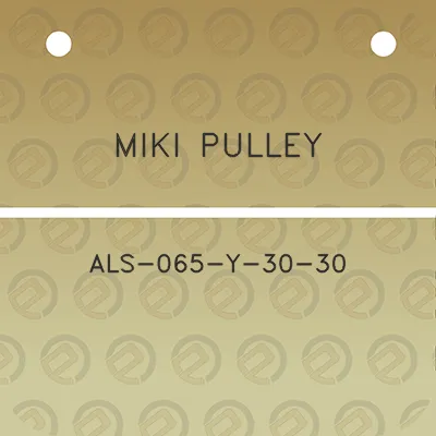 miki-pulley-als-065-y-30-30