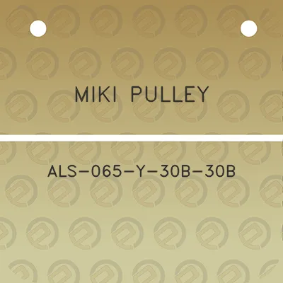 miki-pulley-als-065-y-30b-30b