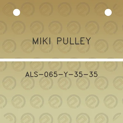 miki-pulley-als-065-y-35-35