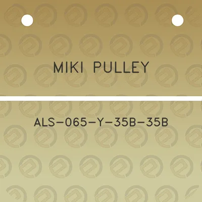 miki-pulley-als-065-y-35b-35b