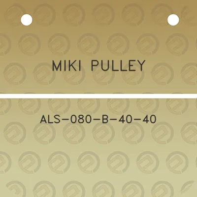 miki-pulley-als-080-b-40-40