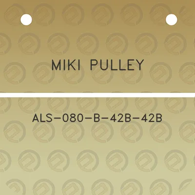 miki-pulley-als-080-b-42b-42b