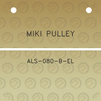 miki-pulley-als-080-b-el