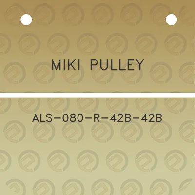 miki-pulley-als-080-r-42b-42b