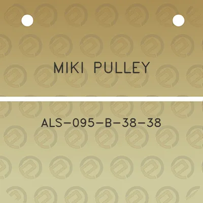 miki-pulley-als-095-b-38-38