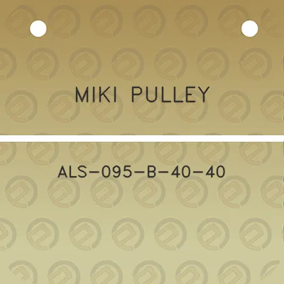 miki-pulley-als-095-b-40-40