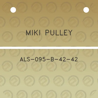 miki-pulley-als-095-b-42-42