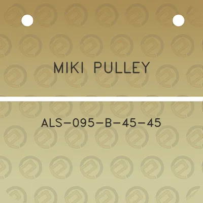 miki-pulley-als-095-b-45-45