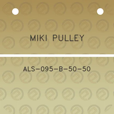 miki-pulley-als-095-b-50-50