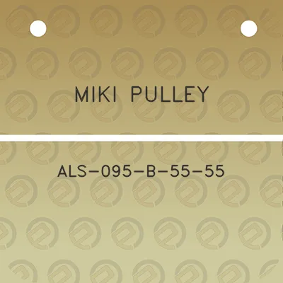 miki-pulley-als-095-b-55-55