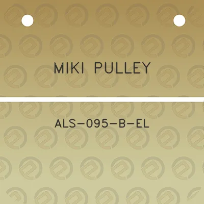 miki-pulley-als-095-b-el