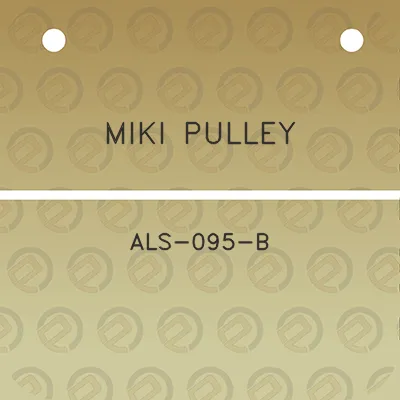 miki-pulley-als-095-b