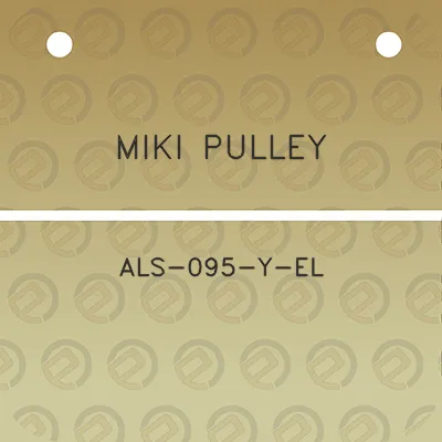 miki-pulley-als-095-y-el