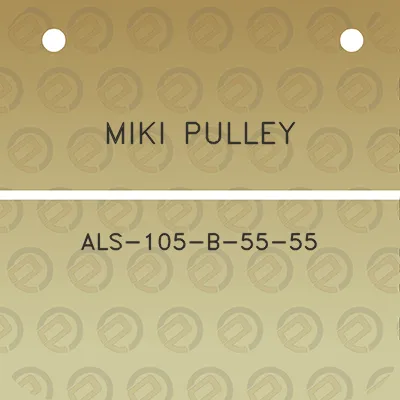 miki-pulley-als-105-b-55-55