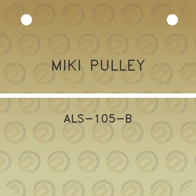 miki-pulley-als-105-b