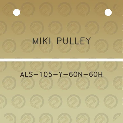 miki-pulley-als-105-y-60n-60h