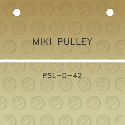 miki-pulley-psl-d-42