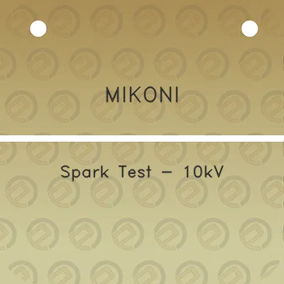 mikoni-spark-test-10kv