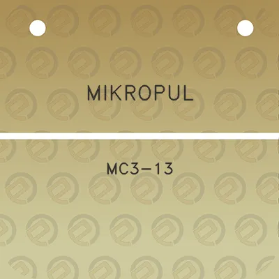 mikropul-mc3-13