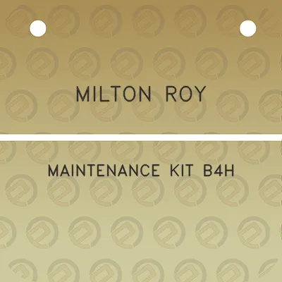 milton-roy-maintenance-kit-b4h