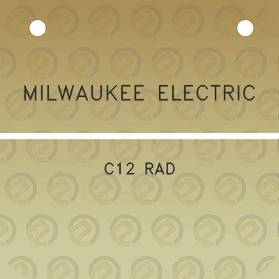 milwaukee-electric-c12-rad