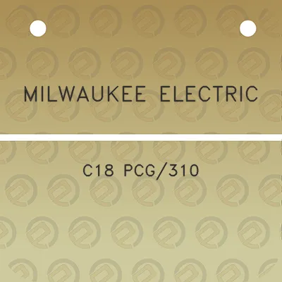 milwaukee-electric-c18-pcg310