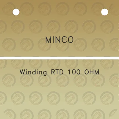 minco-winding-rtd-100-ohm