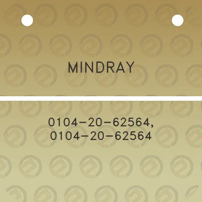 mindray-0104-20-62564-0104-20-62564