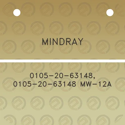 mindray-0105-20-63148-0105-20-63148-mw-12a