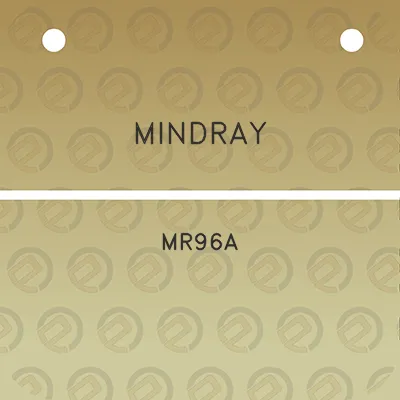 mindray-mr96a