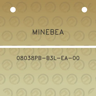 minebea-08038pb-b3l-ea-00