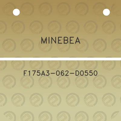 minebea-f175a3-062-d0550