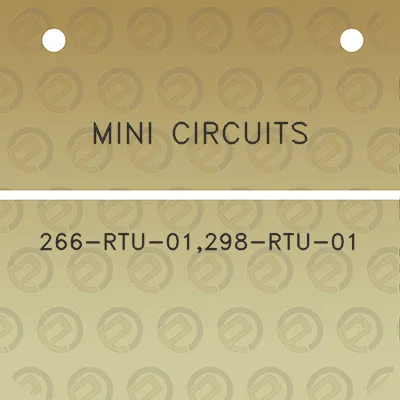 mini-circuits-266-rtu-01298-rtu-01