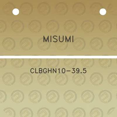 misumi-clbghn10-395