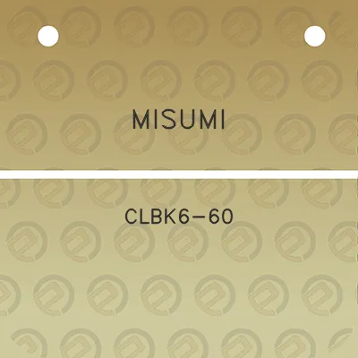 misumi-clbk6-60